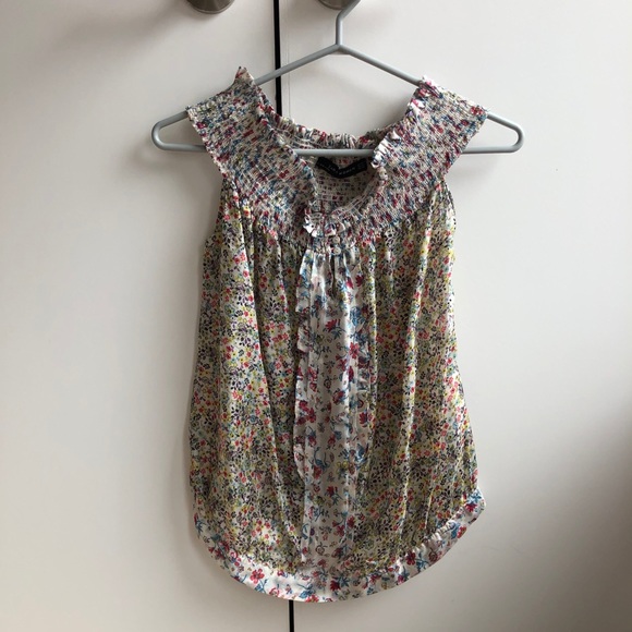 Zara 100% silk floral top - Picture 5 of 6